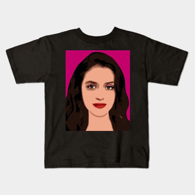 kat dennings Kids T-Shirt by oryan80